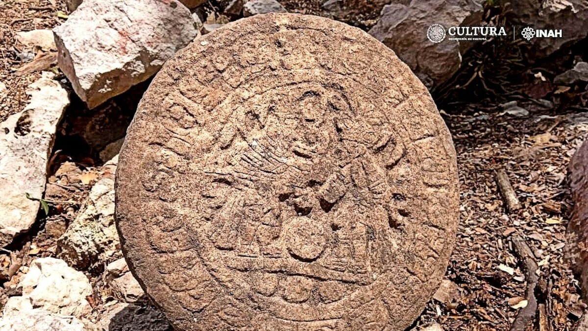 Kamienny dysk upamiętniający ważny mecz - odkrycie w Meksyku