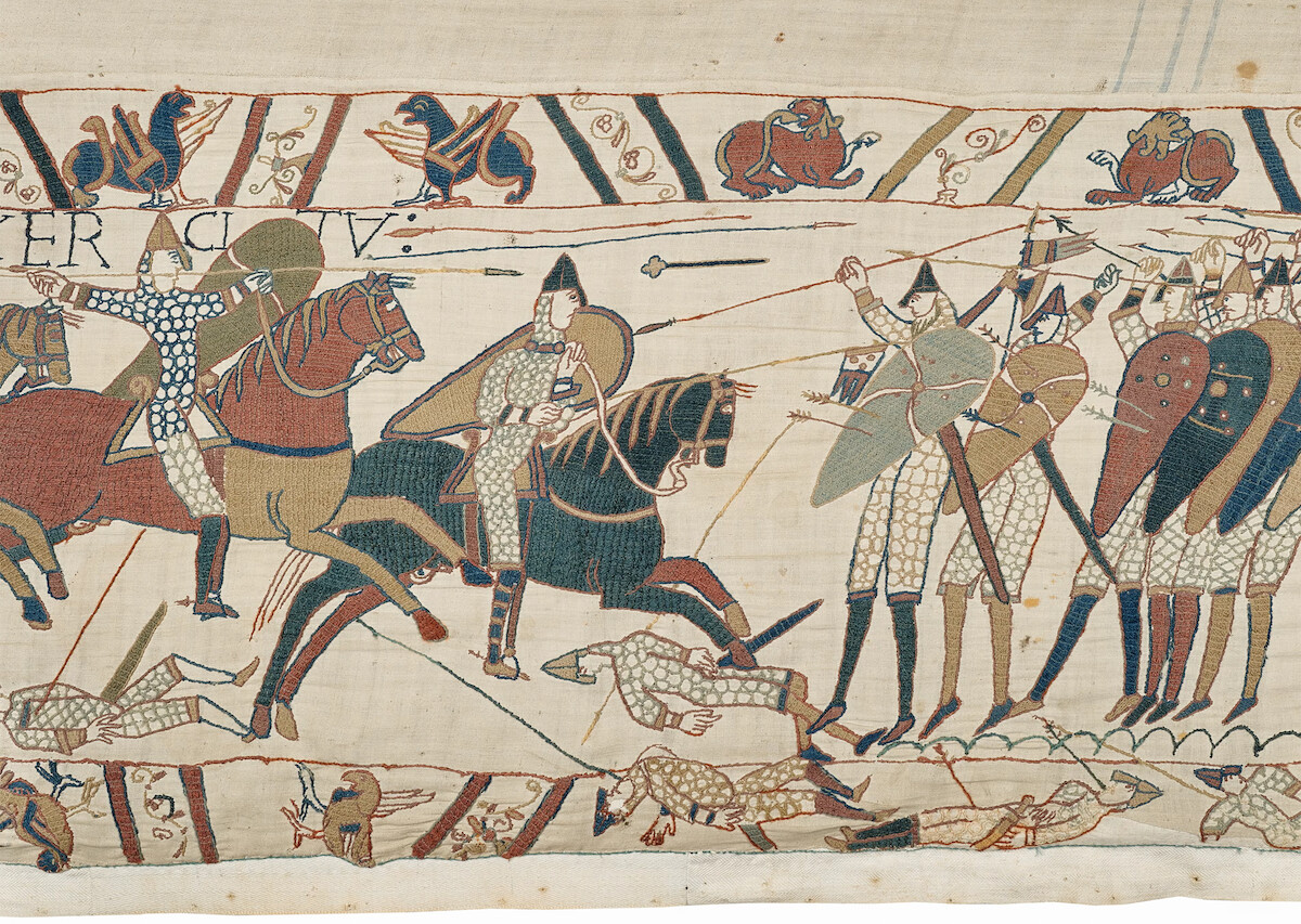 Najazd Normanów na Anglię – dziewięć wieków później Tkanina z Bayeux w British Museum