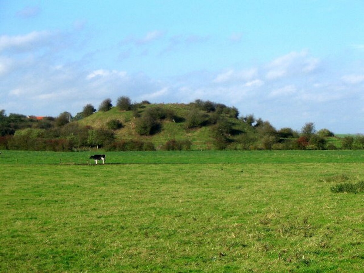 Wzgórze zamkowe w Skipsea w East Yorkshire.